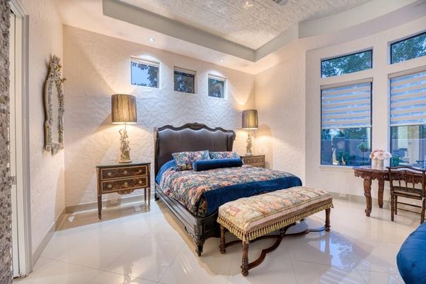 Bedroom, Interior, Recessed Lighting