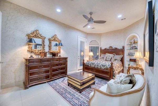 Bedroom, Interior, Recessed Lighting