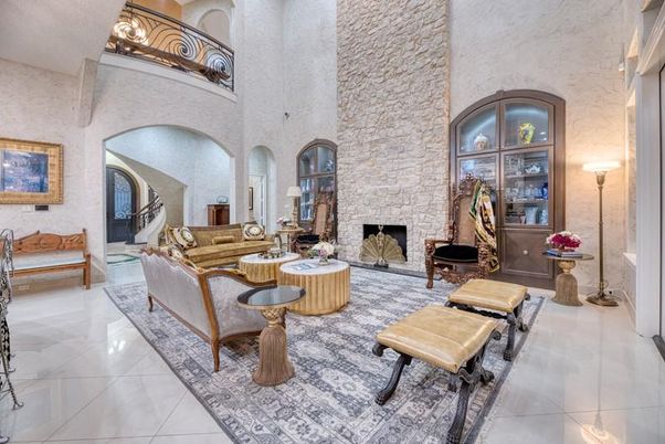 Fireplace, Interior, Living room, Stone Walls