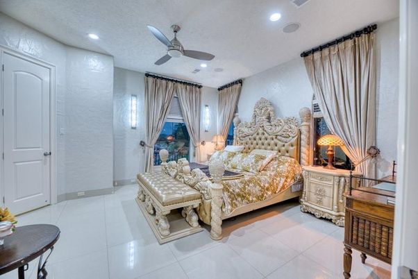 Bedroom, Interior, Recessed Lighting