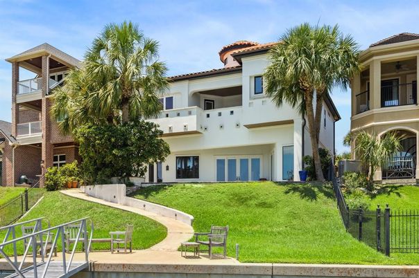 Attached, Backyard, Exterior, Facade, Mediterranean