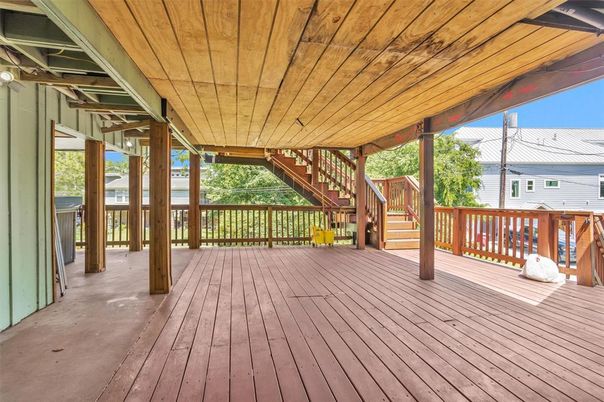 Exterior, Wood Texture Flooring