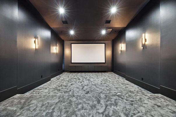 Empty room, Interior, Projection Screen, Theatre Room
