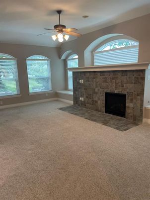 Empty room, Fireplace, Interior