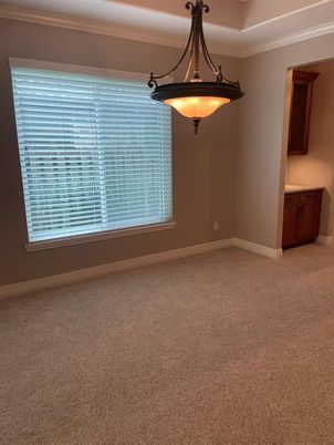 Chandelier, Empty room, Interior