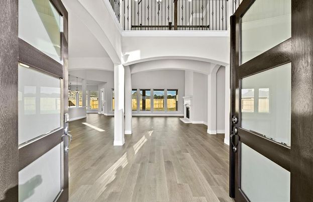 Fireplace, Interior, Wood Texture Flooring
