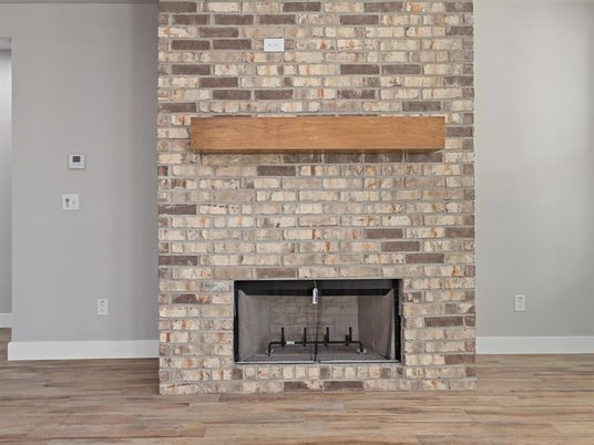Fireplace, Interior, Stone Walls, Wood Texture Flooring