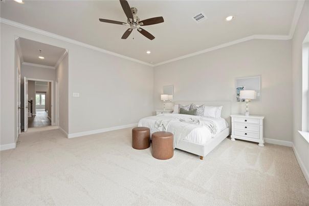 Bedroom, Interior, Recessed Lighting