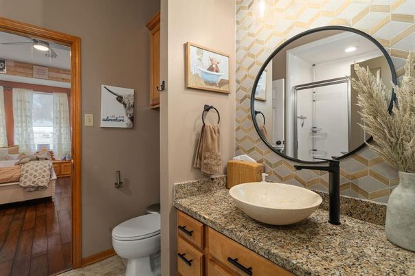 Bathroom, Interior, Wood Texture Flooring
