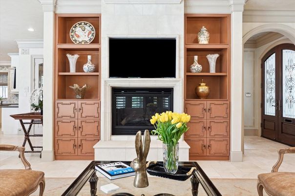 Fireplace, Interior, Recessed Lighting