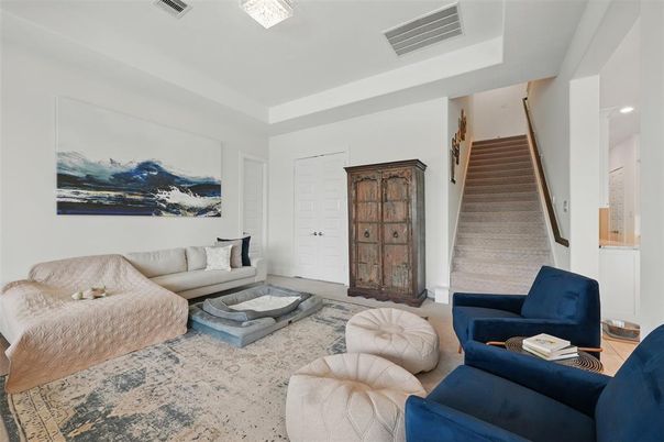 Interior, Living room, Recessed Lighting