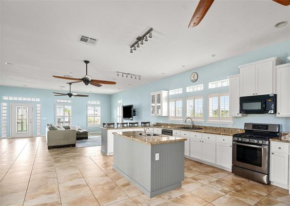 Interior, Kitchen, Living room, Recessed Lighting