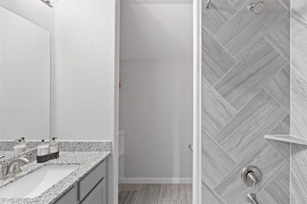 Bathroom, Interior, Wood Texture Flooring