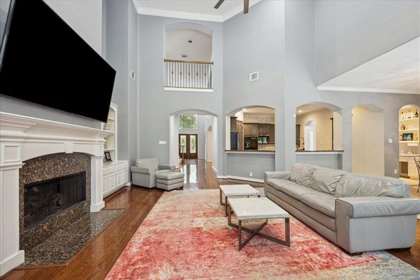Fireplace, Interior, Living room, Wood Texture Flooring