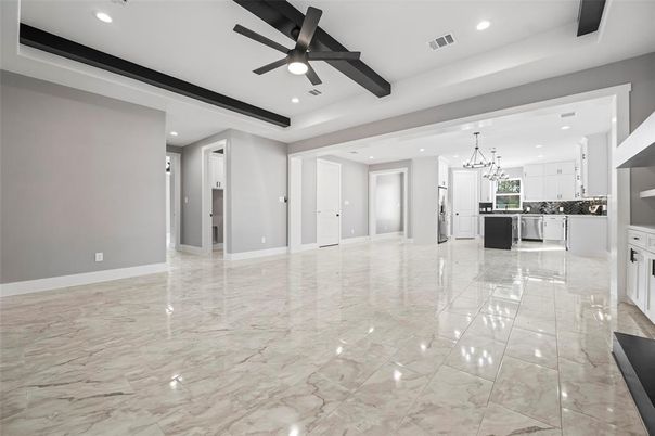 Chandelier, Interior, Kitchen, Marble, Pendant Lights, Recessed Lighting
