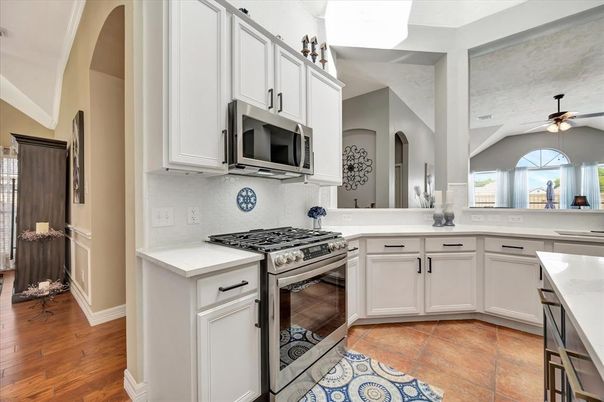 Interior, Kitchen, Wood Texture Flooring