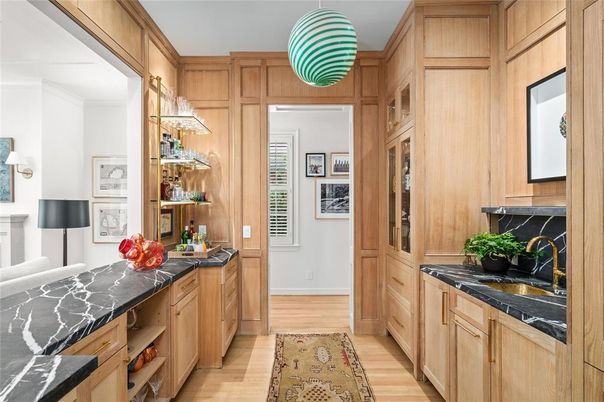 Interior, Kitchen, Wood Texture Flooring, Wooden Walls