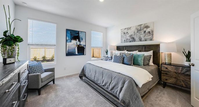 Bedroom, Interior, Recessed Lighting