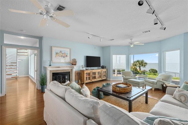 Fireplace, Interior, Living room, Water, Wood Texture Flooring