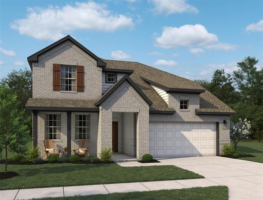 Attached, Exterior, Facade, Brick Traditional