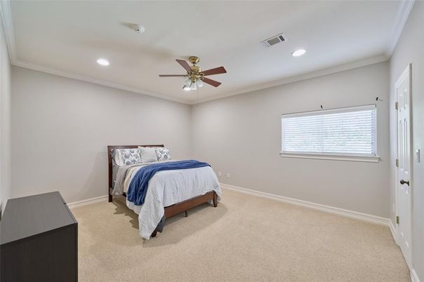 Bedroom, Interior, Recessed Lighting