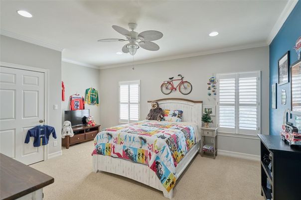 Bedroom, Interior, Recessed Lighting