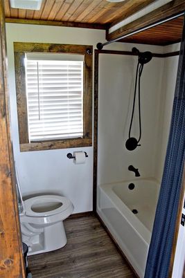 Bathroom, Interior, Wooden Ceilings, Wood Texture Flooring