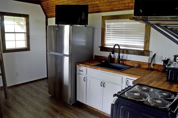 Interior, Kitchen, Wood Texture Flooring