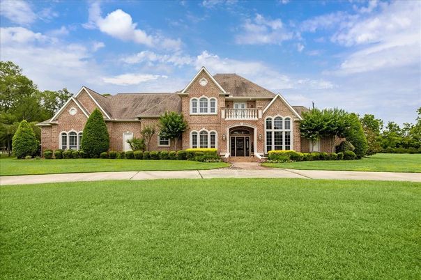 Backyard, Exterior, Facade, Brick Facade, French Provincial