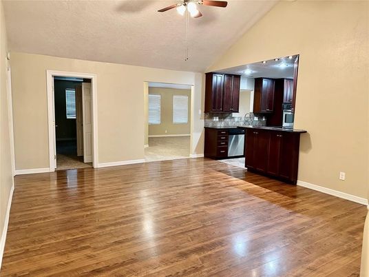 Interior, Kitchen, Wood Texture Flooring