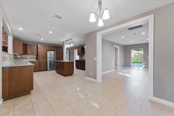 Interior, Kitchen, Pendant Lights, Recessed Lighting, Stainless Steel Appliances
