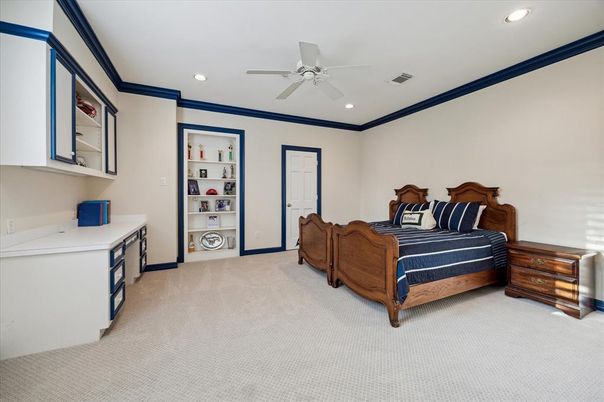 Bedroom, Interior, Recessed Lighting