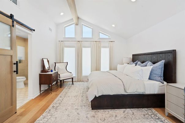 Bathroom, Bedroom, Interior, Recessed Lighting, Wood Texture Flooring