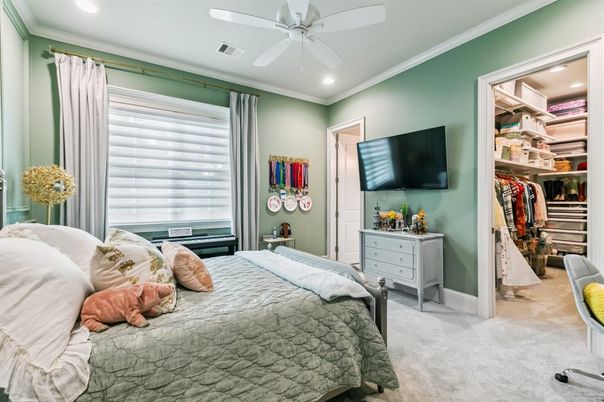 Bedroom, Interior, Recessed Lighting