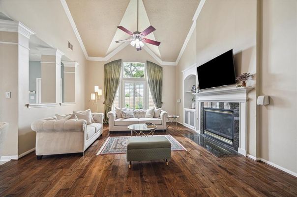 Fireplace, Interior, Living room, Wood Texture Flooring