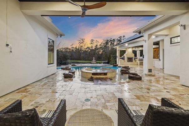 Exterior, Pool, Solar Panels