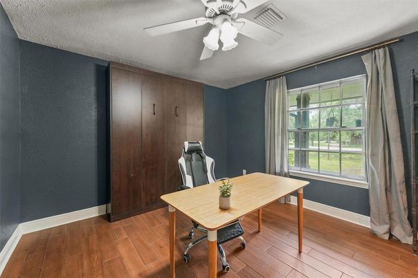 Home Office, Interior, Wood Texture Flooring