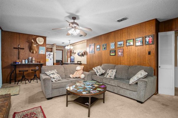 Interior, Living room, Pendant Lights, Wooden Walls