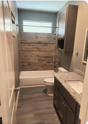 Bathroom, Interior, Wood Texture Flooring