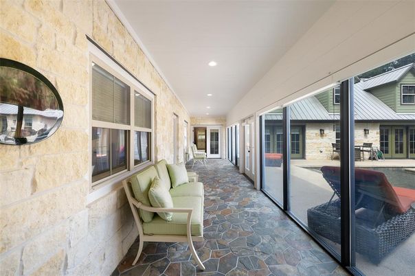 Interior, Recessed Lighting, Stone Walls