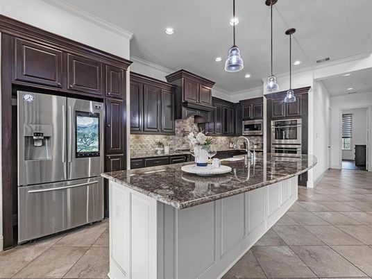 Interior, Kitchen, Pendant Lights, Recessed Lighting, Stainless Steel Appliances