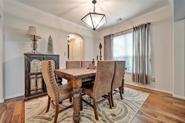 Dining room, Interior, Wood Texture Flooring