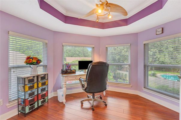Home Office, Interior, Wood Texture Flooring