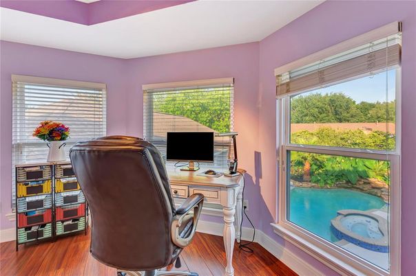 Home Office, Interior, Wood Texture Flooring