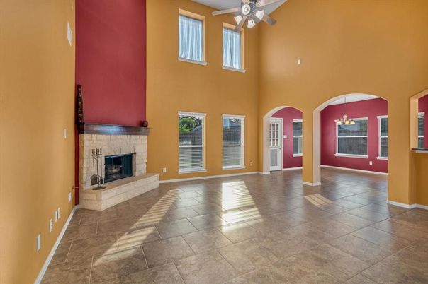 Chandelier, Fireplace, Interior, Pendant Lights