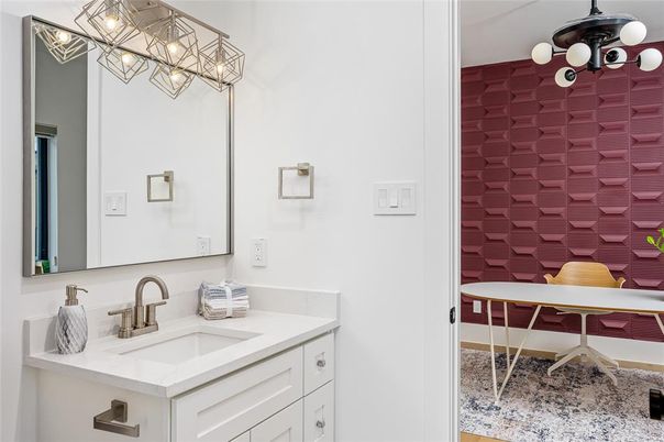 Bathroom, Chandelier, Interior