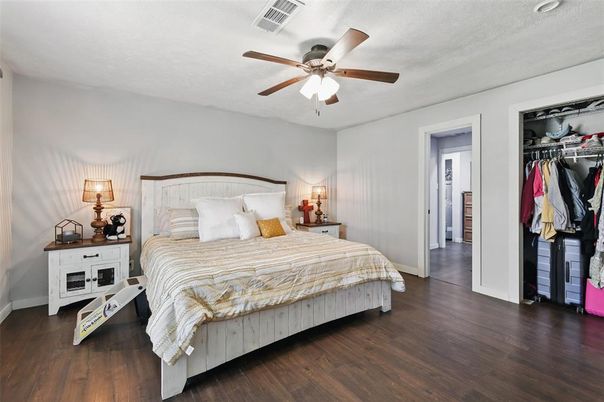 Bedroom, Interior, Wood Texture Flooring