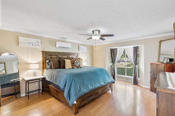 Bedroom, Interior, Wood Texture Flooring