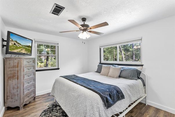 Bedroom, Interior, Wood Texture Flooring