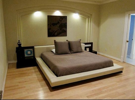 Bedroom, Interior, Wood Texture Flooring